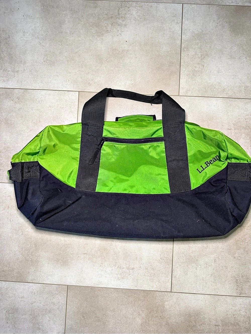 L.L.Bean Adventure Duffle Green & Black Travel Bag